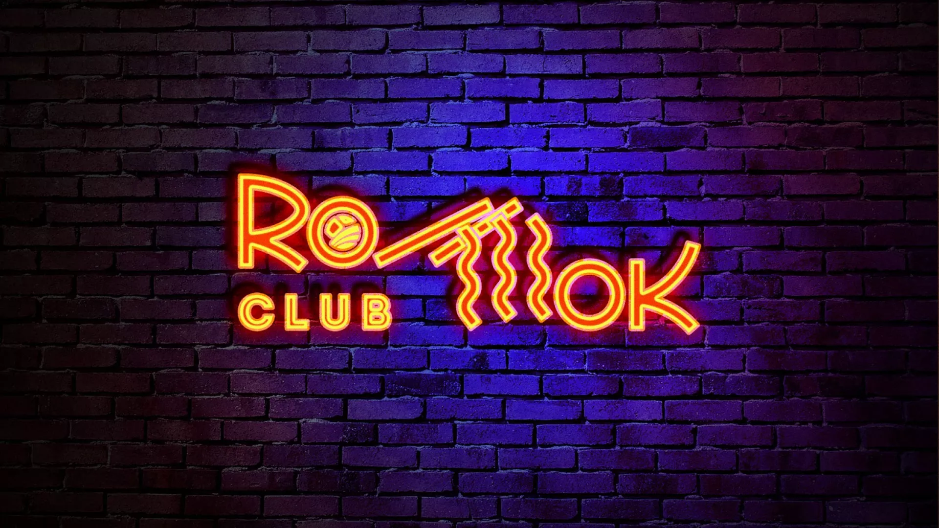 Разработка интерьерной вывески суши-бара «Roll Wok Club» в Чаплыгине